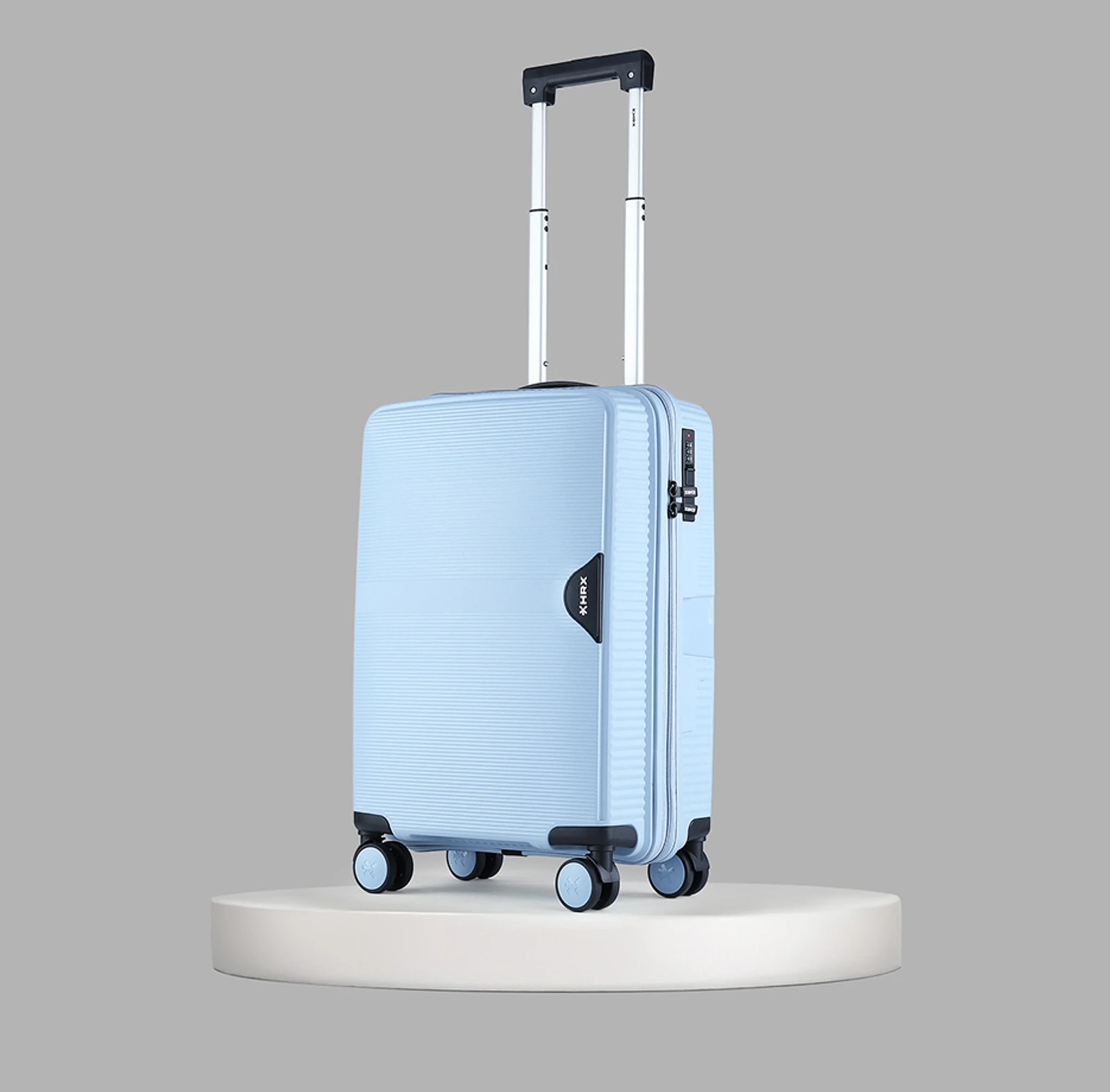 HRX - Cabin Suitcase (55 cm) 8 Wheels - Parabola (PP) Trolley-Cabin-Light Blue