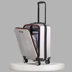 HRX Laptop Cabin Suitcase (55 cm) 8 Wheels – Grit Laptop – Silver